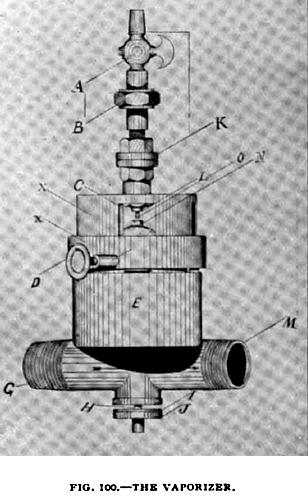 Fig. 100— Vaporizer for Pacific Gas Engine
